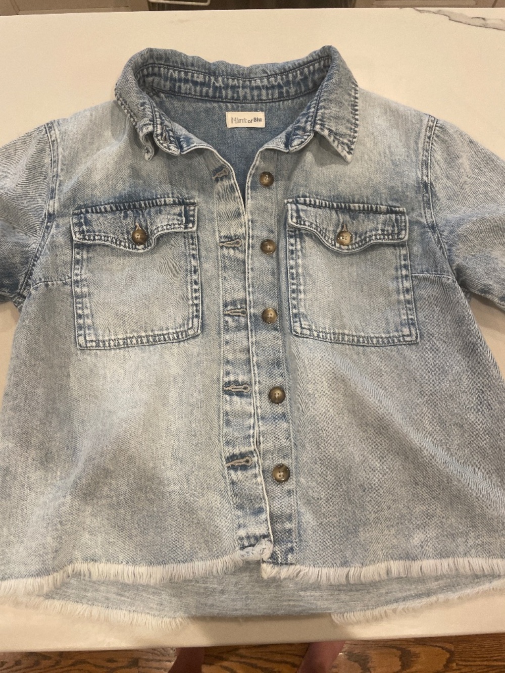 Women’s short sleeve jean jacket